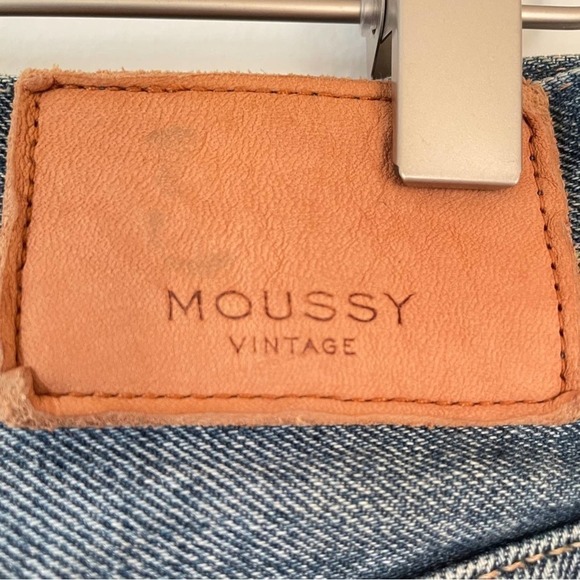 Moussy Vintage Denim High-rise Marshall Boyfriend Distressed Jean 100% Cotton 25 - Picture 9 of 12